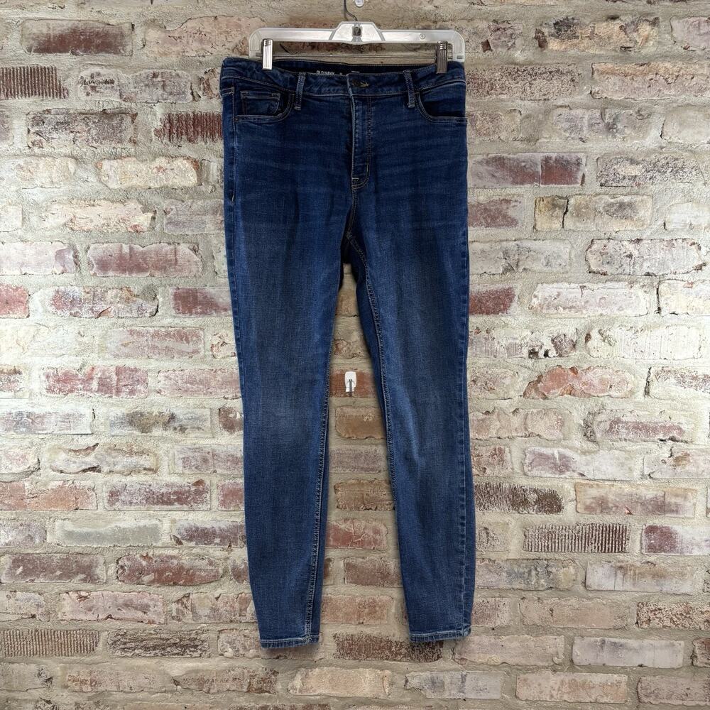 Womens Old Navy Jeans Rockstar Super Skinny High Rise Stretch Denim Size 12